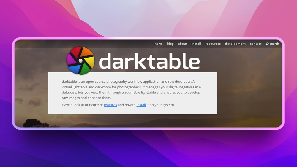 image of darktable