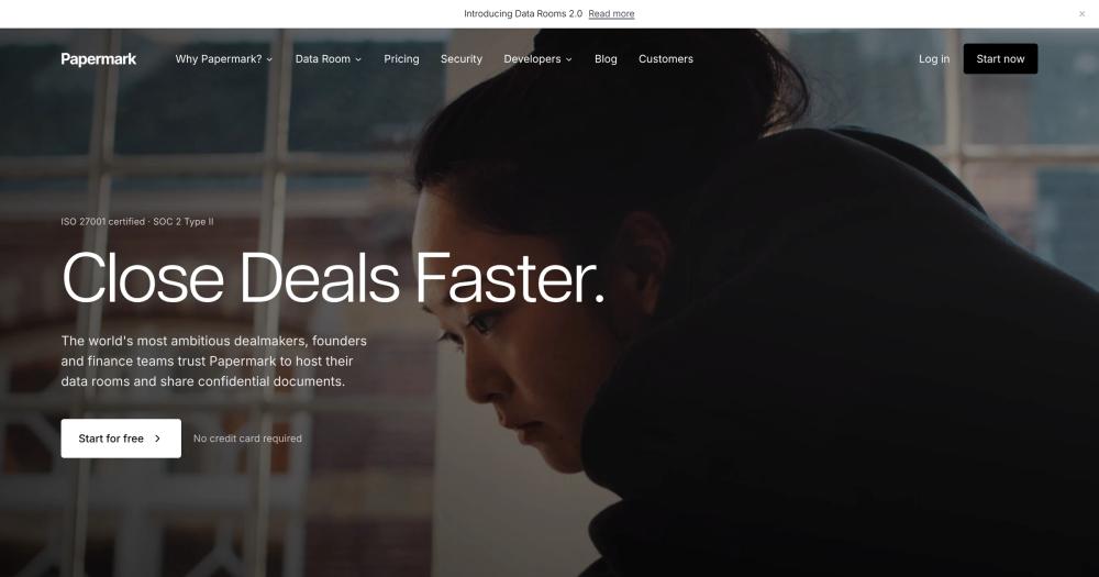 image of Papermark | Secure data rooms for modern dealmakers