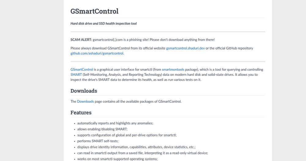 Image for GSmartControl Image for GSmartControl