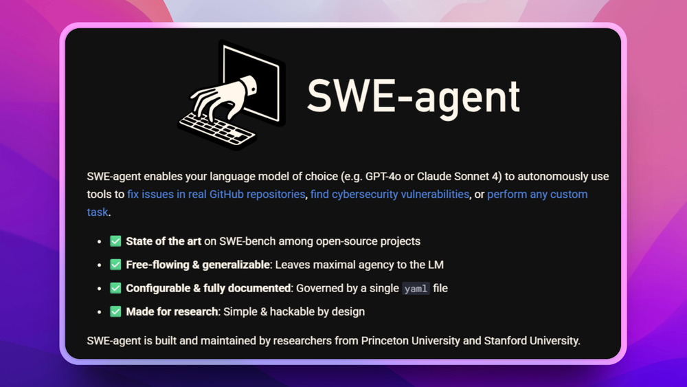 image of SWE-agent
