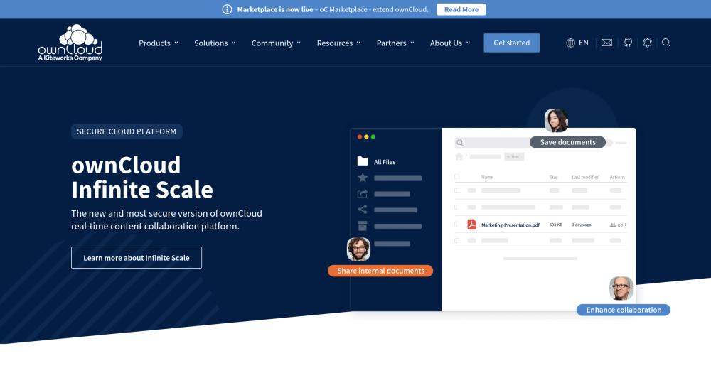 ownCloud self-hosted file sync interface ownCloud self-hosted file sync interface