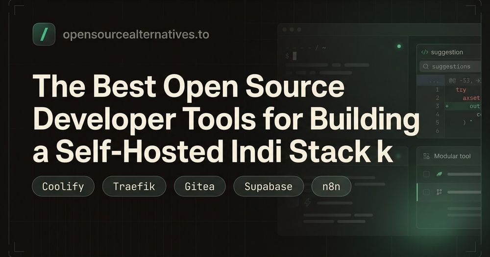 Open source self-hosted indie stack guide thumbnail