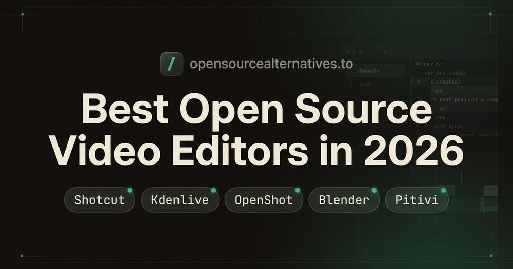 Best Open Source Video Editors in 2026 blog thumbnail image