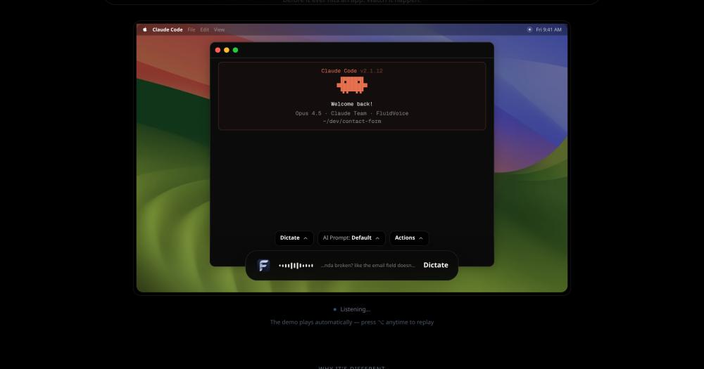 image of FluidVoice