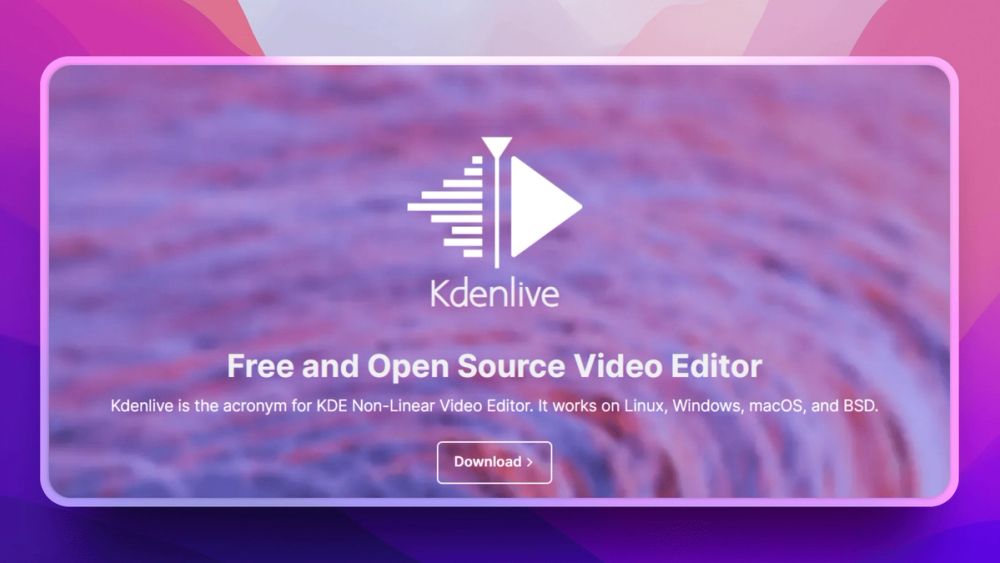 image of Kdenlive