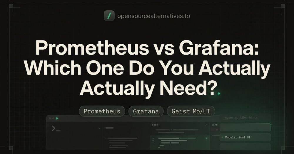 Prometheus and Grafana logos side by side representing the open source monitoring stack Prometheus and Grafana logos side by side representing the open source monitoring stack