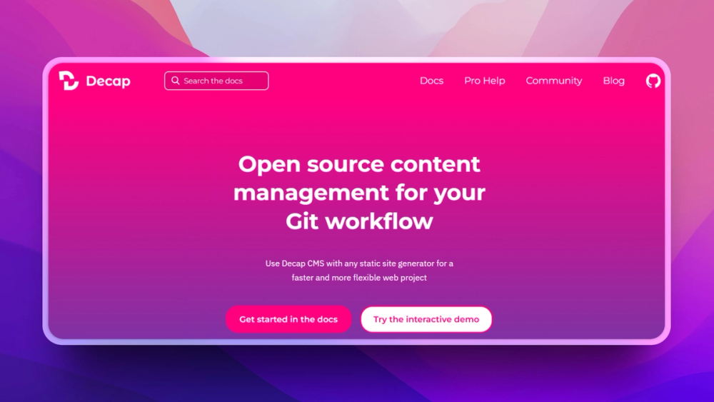 image of Decap CMS