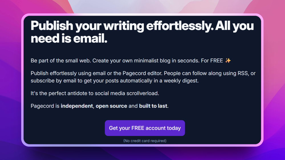 image of Pagecord