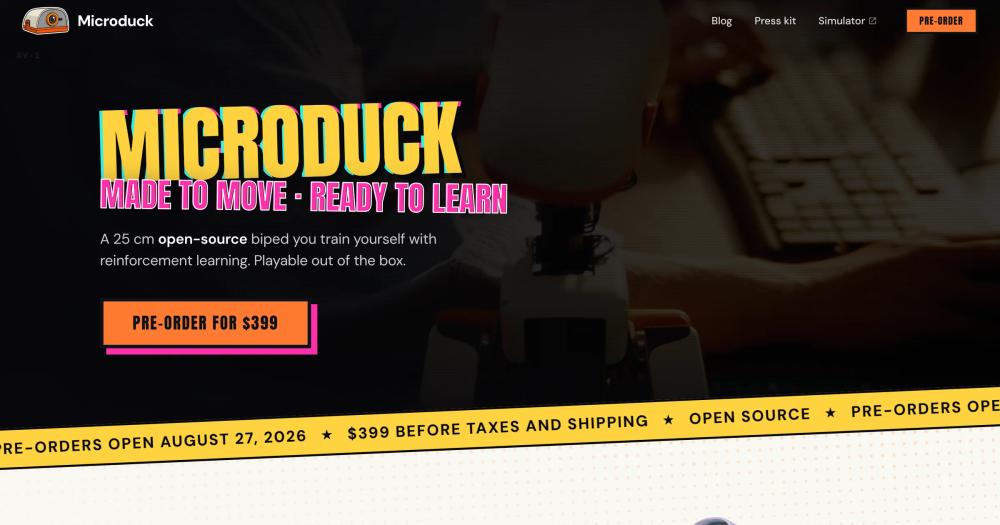 image of microduck_rl