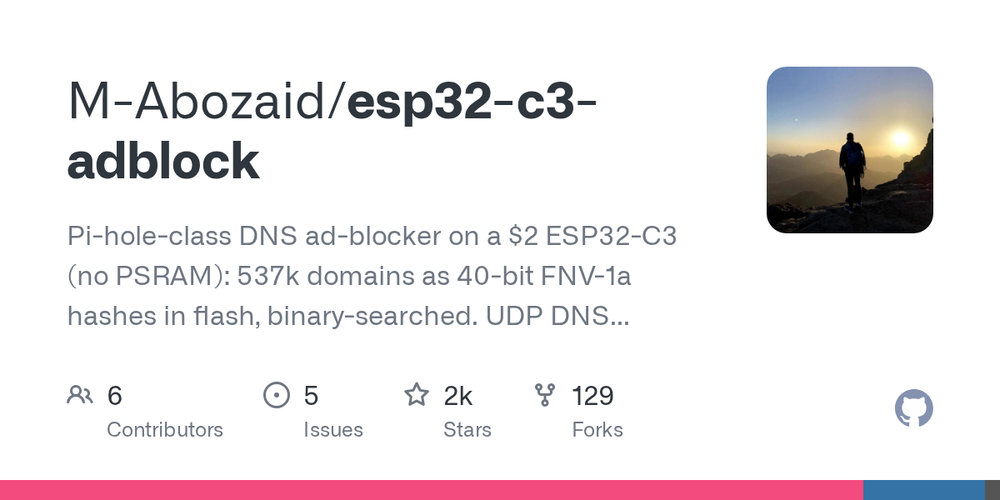 image of Esp32 C3 Adblock image of Esp32 C3 Adblock