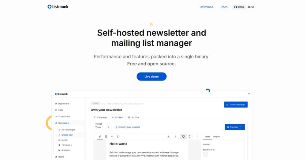 image of listmonk image of listmonk