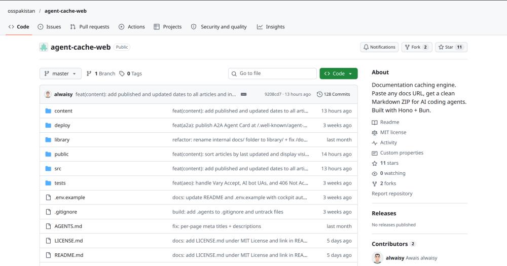 image of Agent Cache Web