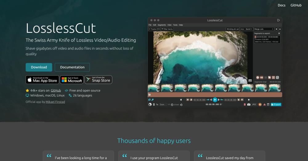image of Lossless Cut