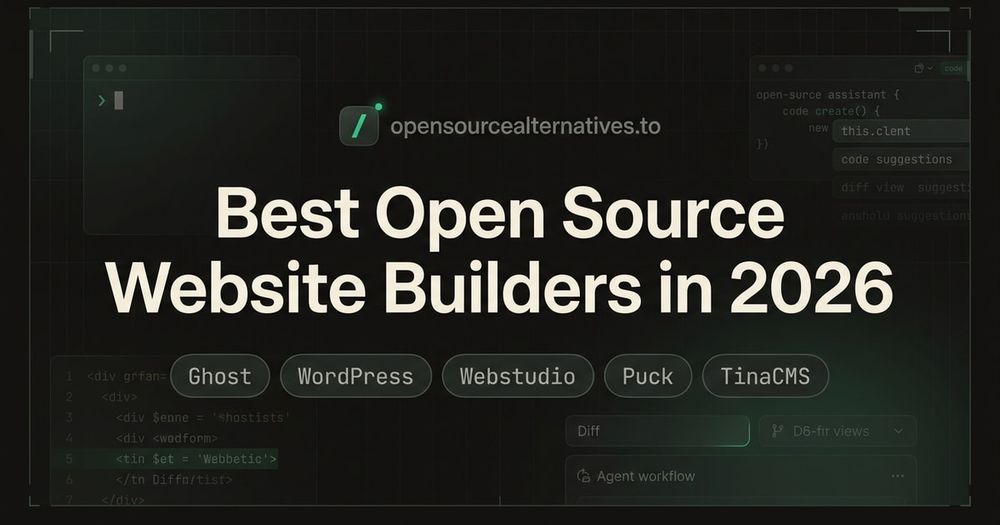 Best Open Source Website Builders in 2026 blog thumbnail
