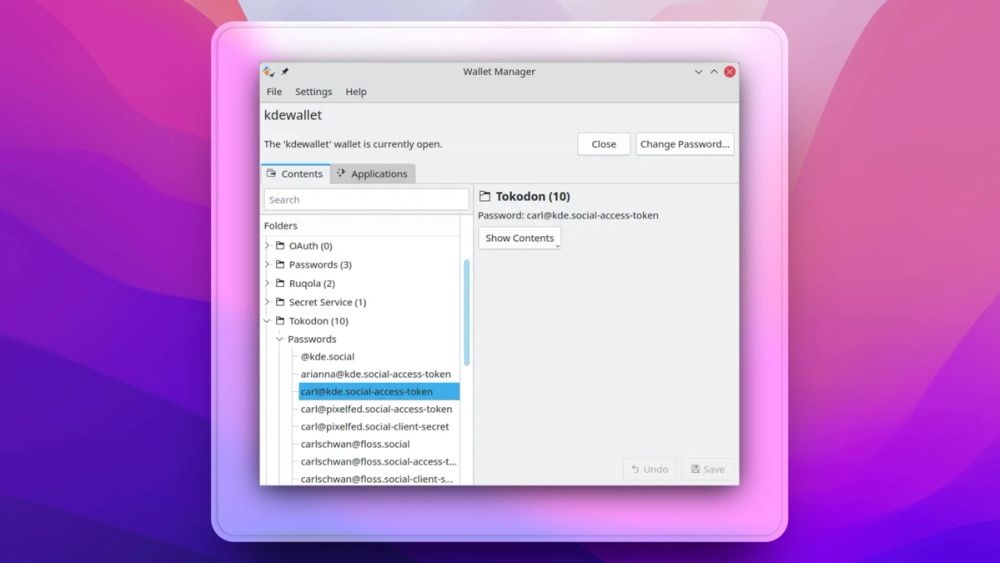 image of KWalletManager