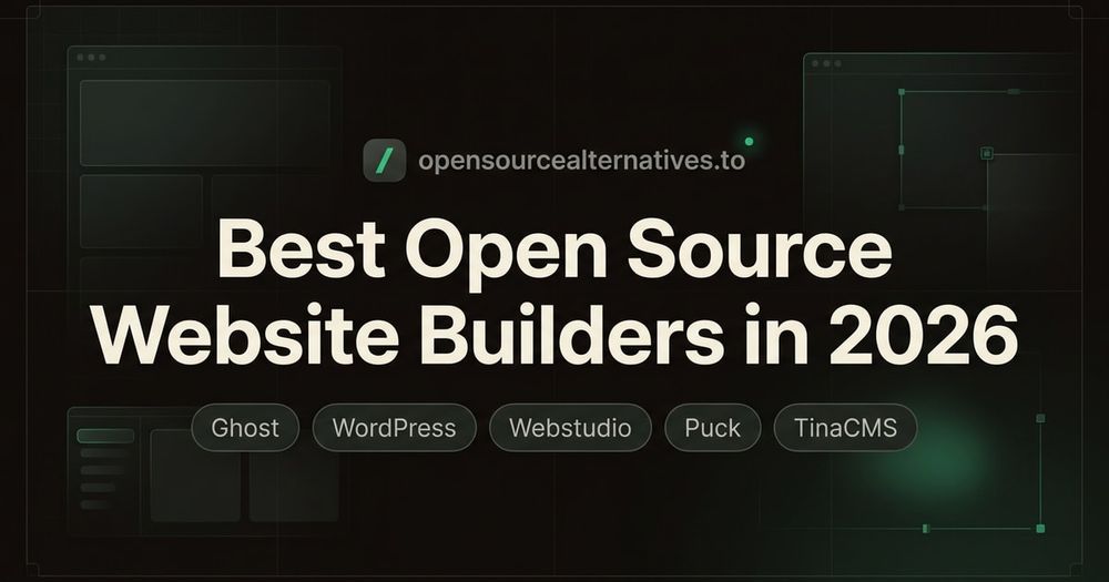 Best Open Source Website Builders in 2026 blog thumbnail image Best Open Source Website Builders in 2026 blog thumbnail image