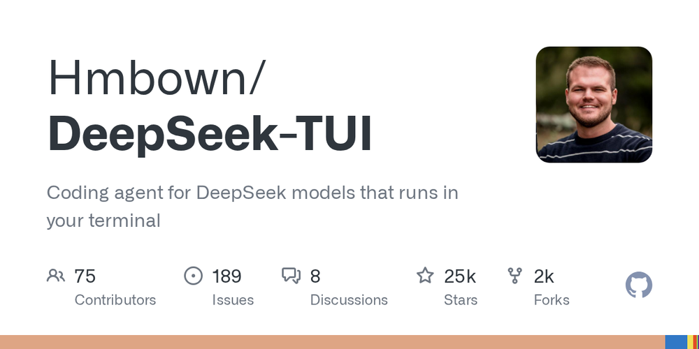 DeepSeek TUI terminal coding agent interface DeepSeek TUI terminal coding agent interface