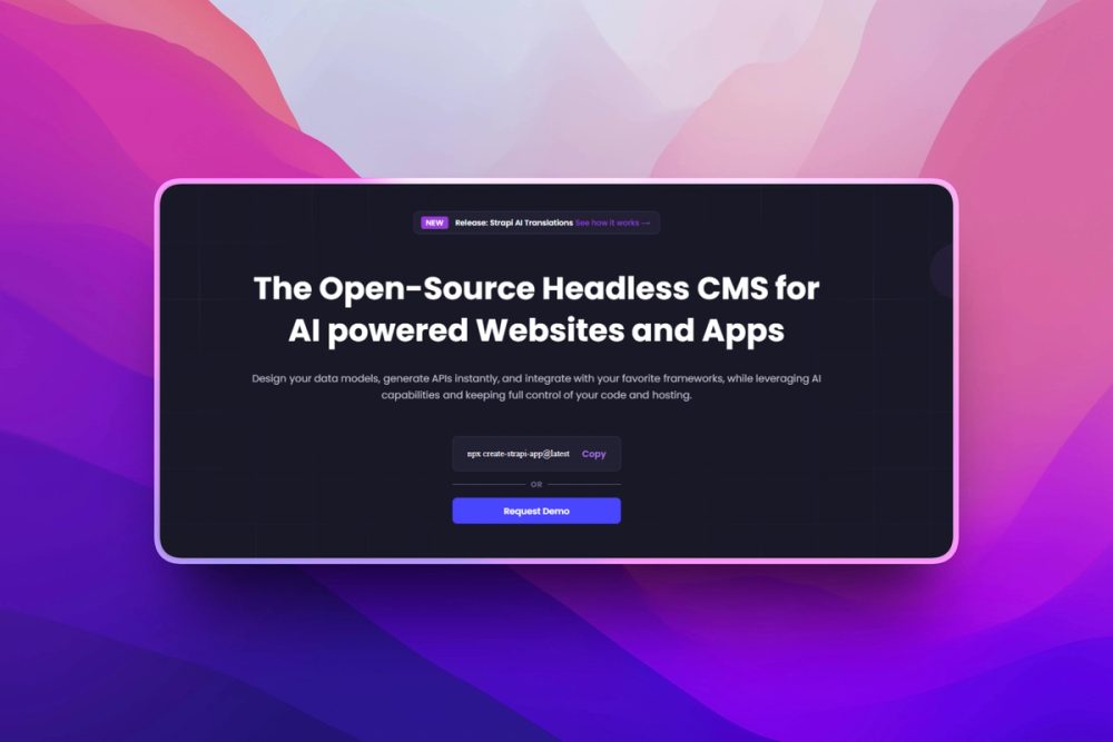 Strapi headless CMS Strapi headless CMS
