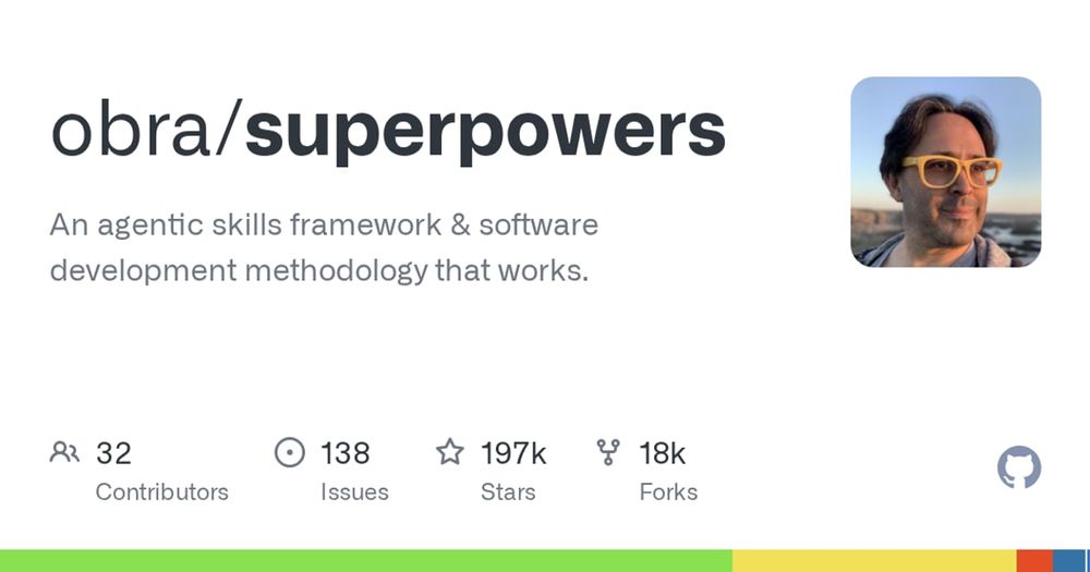 GitHub preview for the Superpowers repository