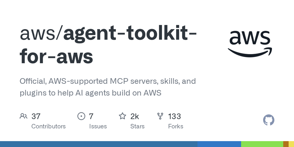 GitHub repository preview for Agent Toolkit for AWS