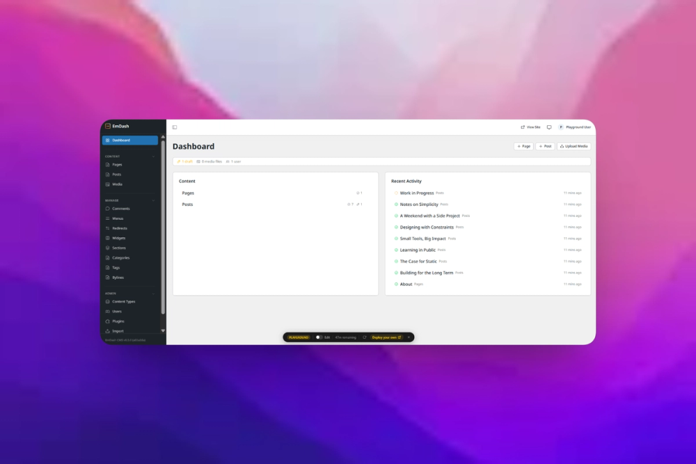 image of EmDash CMS image of EmDash CMS
