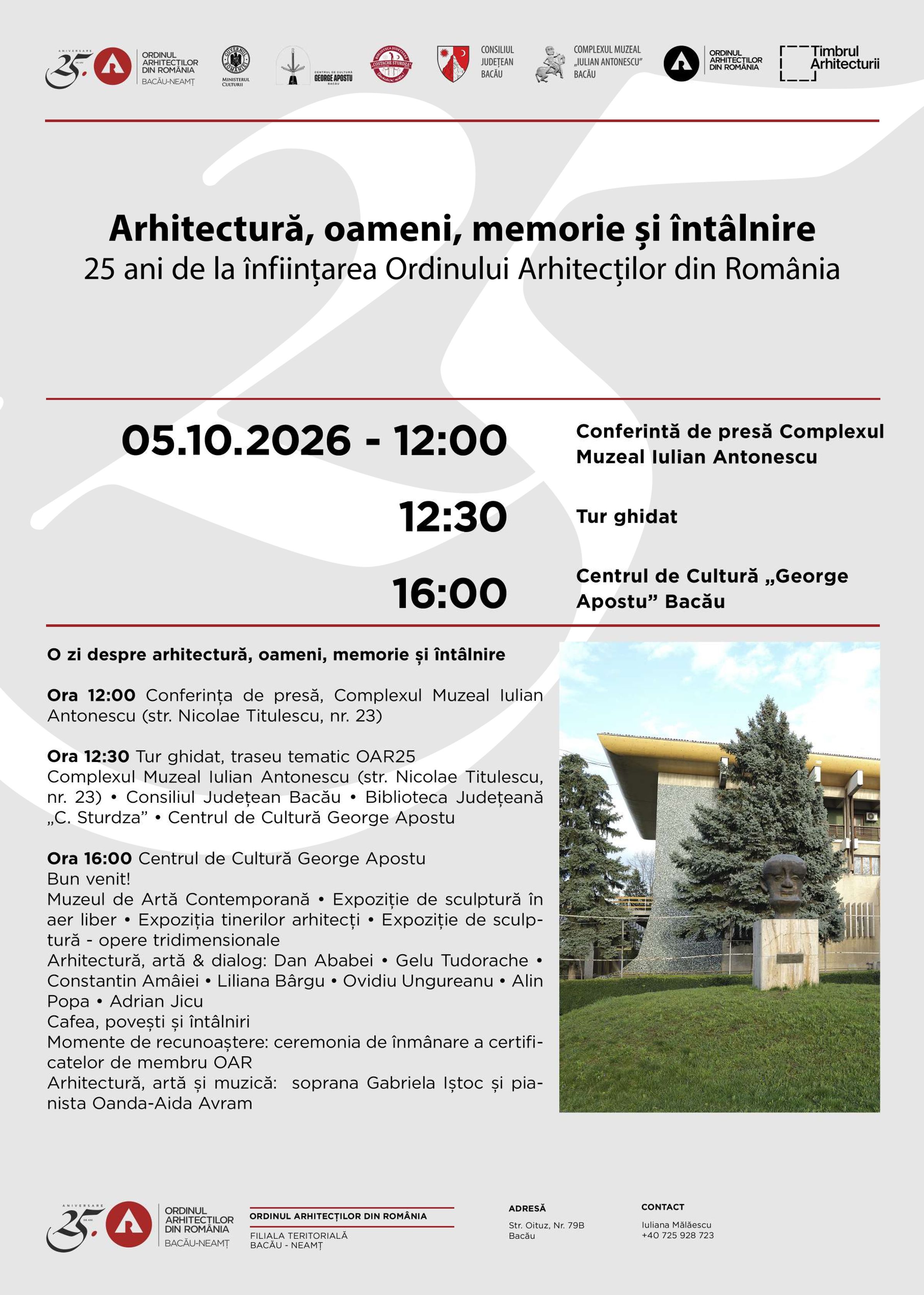 Arhitectura, oameni, memorie si intalnire