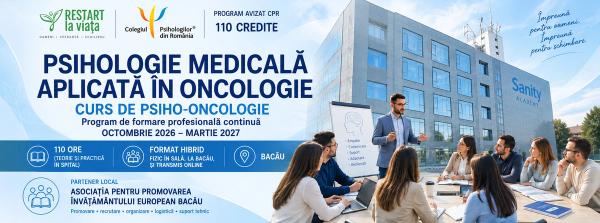 Program de formare in Psiho-Oncologie