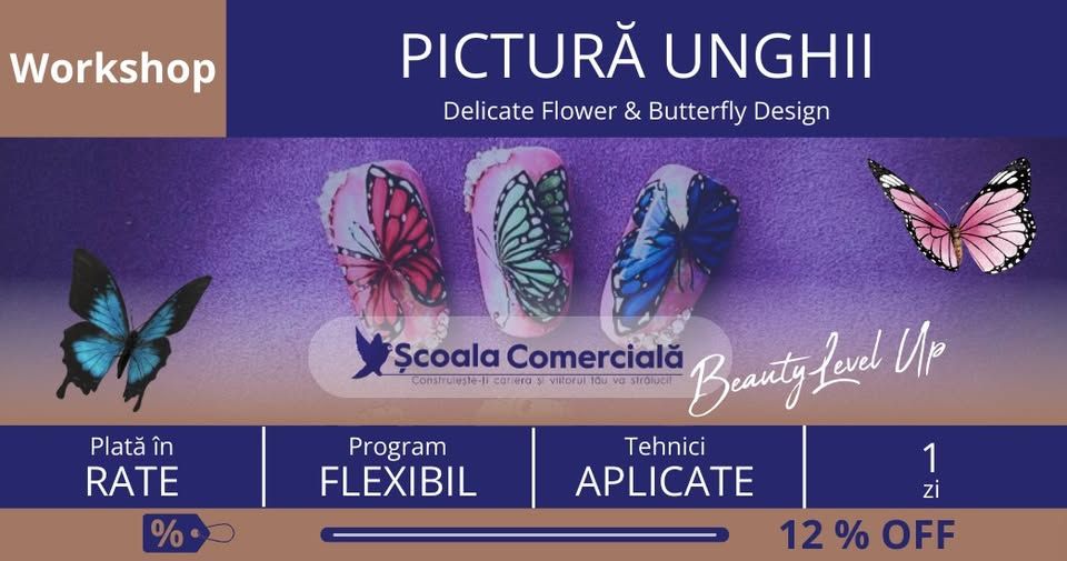 Workshop Delicate Flower & Butterfly Design