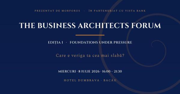 THE BUSINESS ARCHITECTS FORUM 