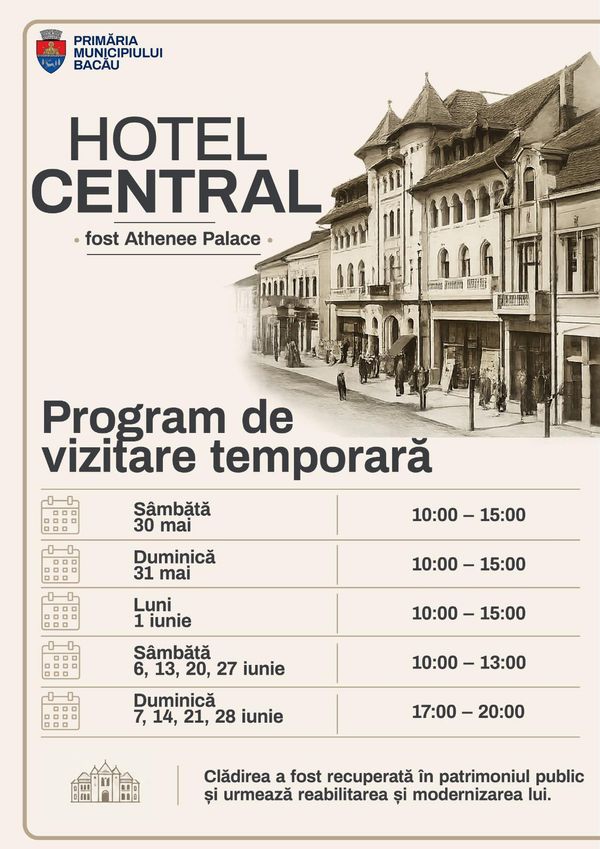 Vizitare temporara Hotel Central