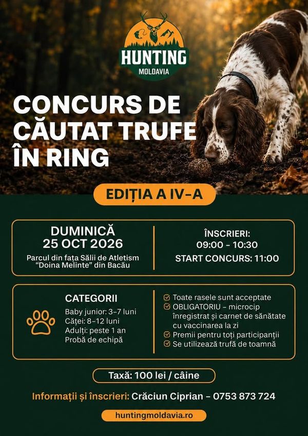 Concurs de cautat trufe