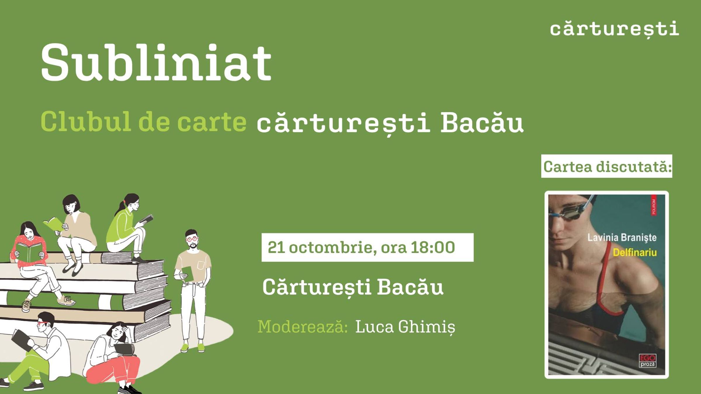 Subliniat | Delfinariu, de Lavinia Braniste