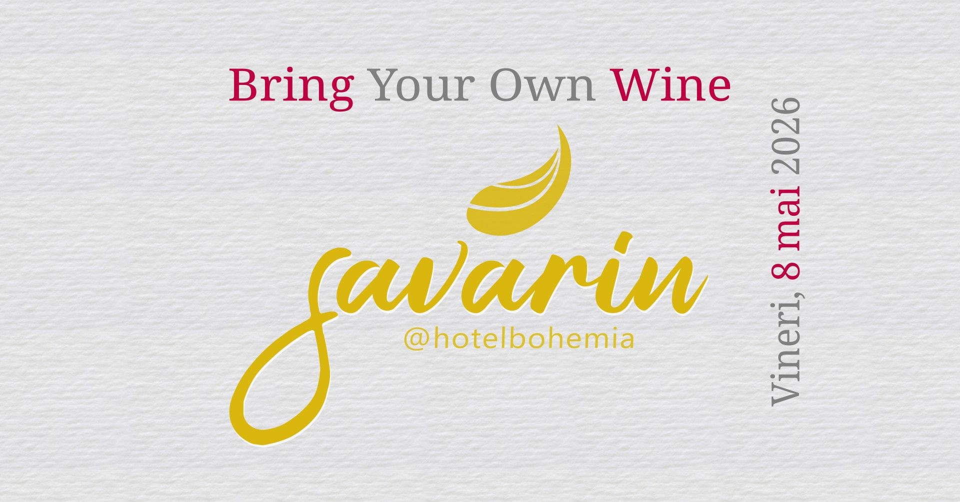 Bring Your Own Wine @ Restaurant Savarin