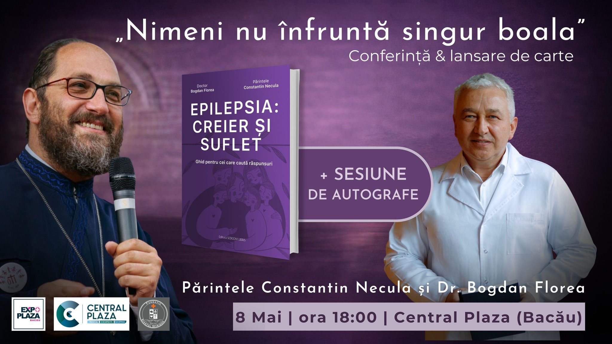 „Nimeni nu infrunta singur boala” - Conferinta & lansare de carte