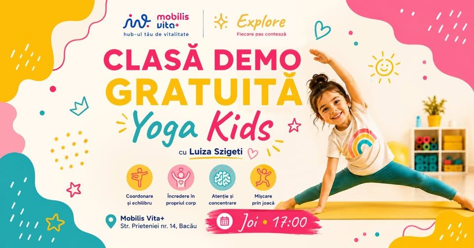 Yoga Kids | Clasa Demo GRATUITA la Mobilis Vita+
