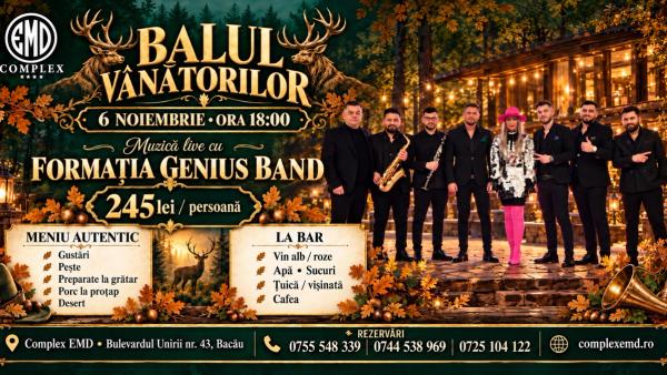 Balul Vanatorilor • Genius Band LIVE • Complex EMD