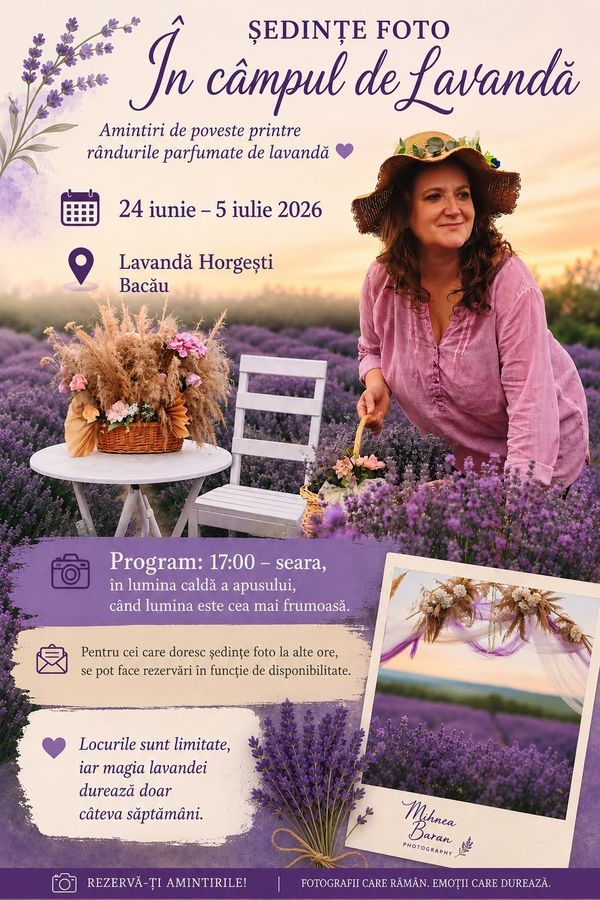 Sedinte foto in campul de lavanda
