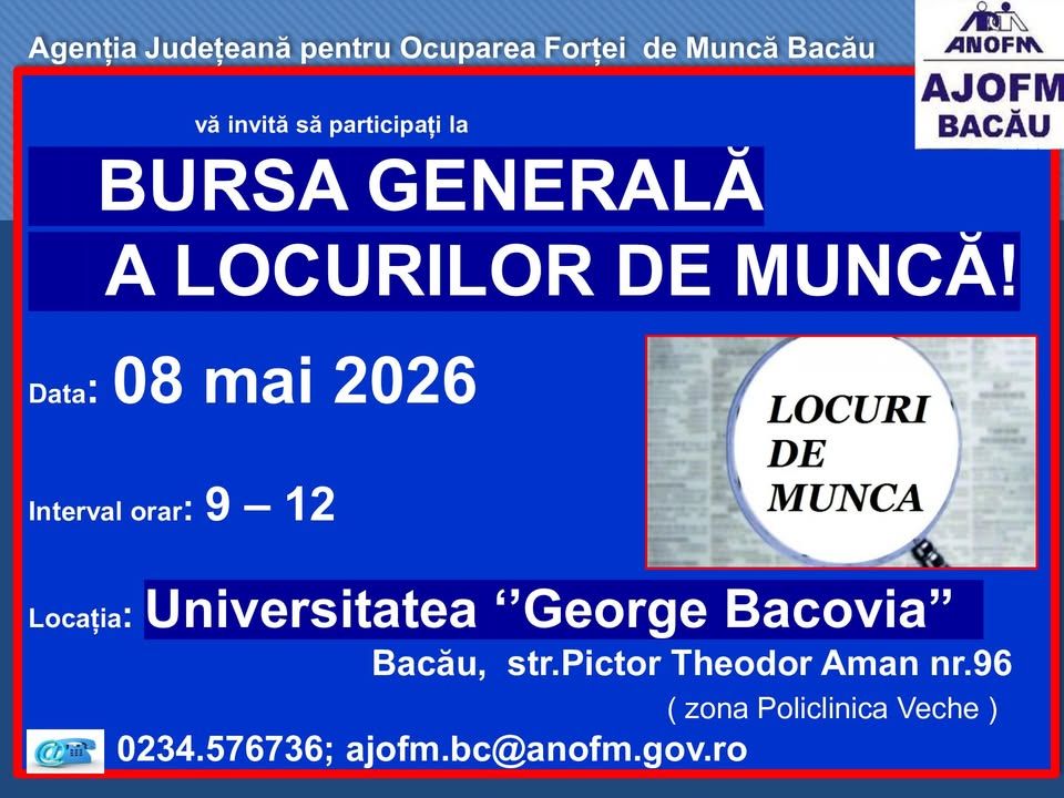 BURSA GENERALA A LOCURILOR DE MUNCA