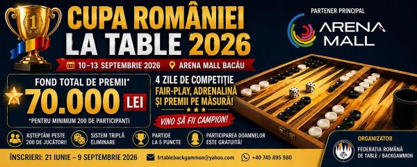 CUPA ROMANIEI LA TABLE 2026