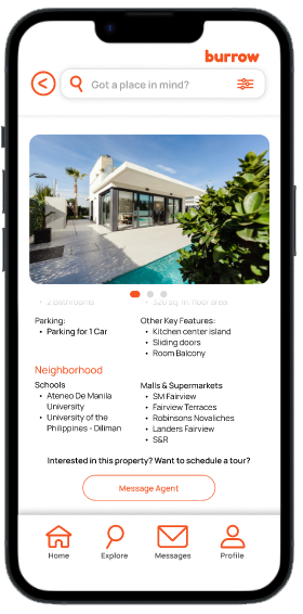 Burrow In-app Messaging Screen 1
