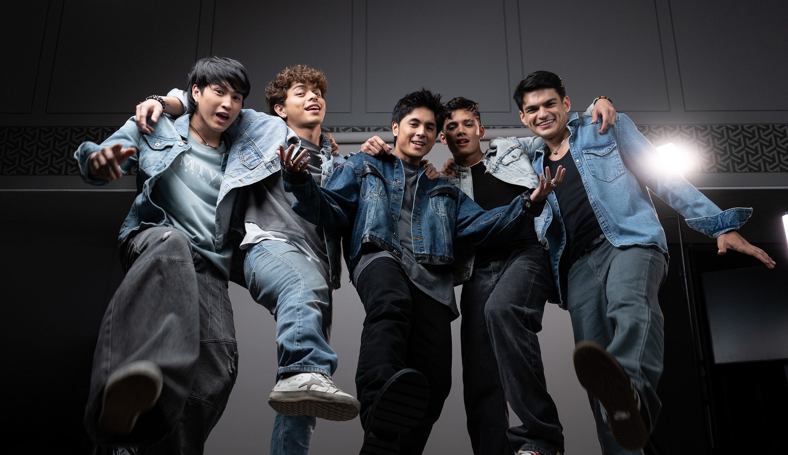 The Cast of Mga Batang Riles | From L-R: Antonio Vinzon, Kokoy De Santos, Miguel Tanfelix, Raheel Bhyria, and Bruce Roeland