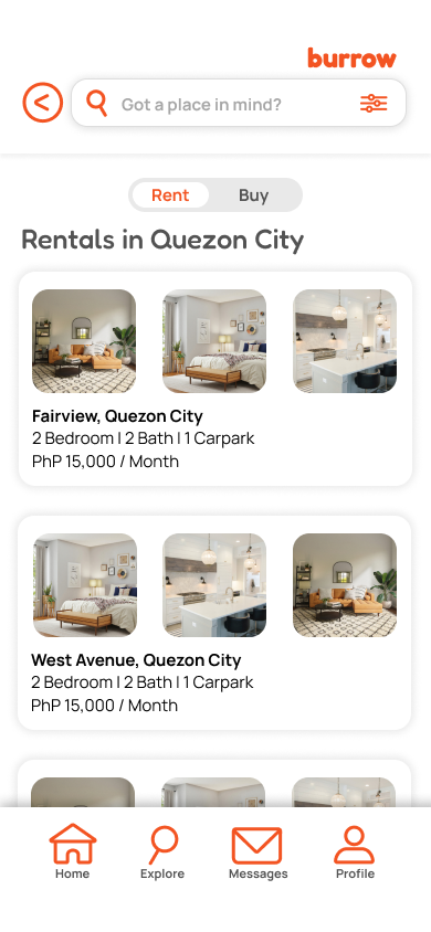 High Fidelity UI Wireframes Screen C