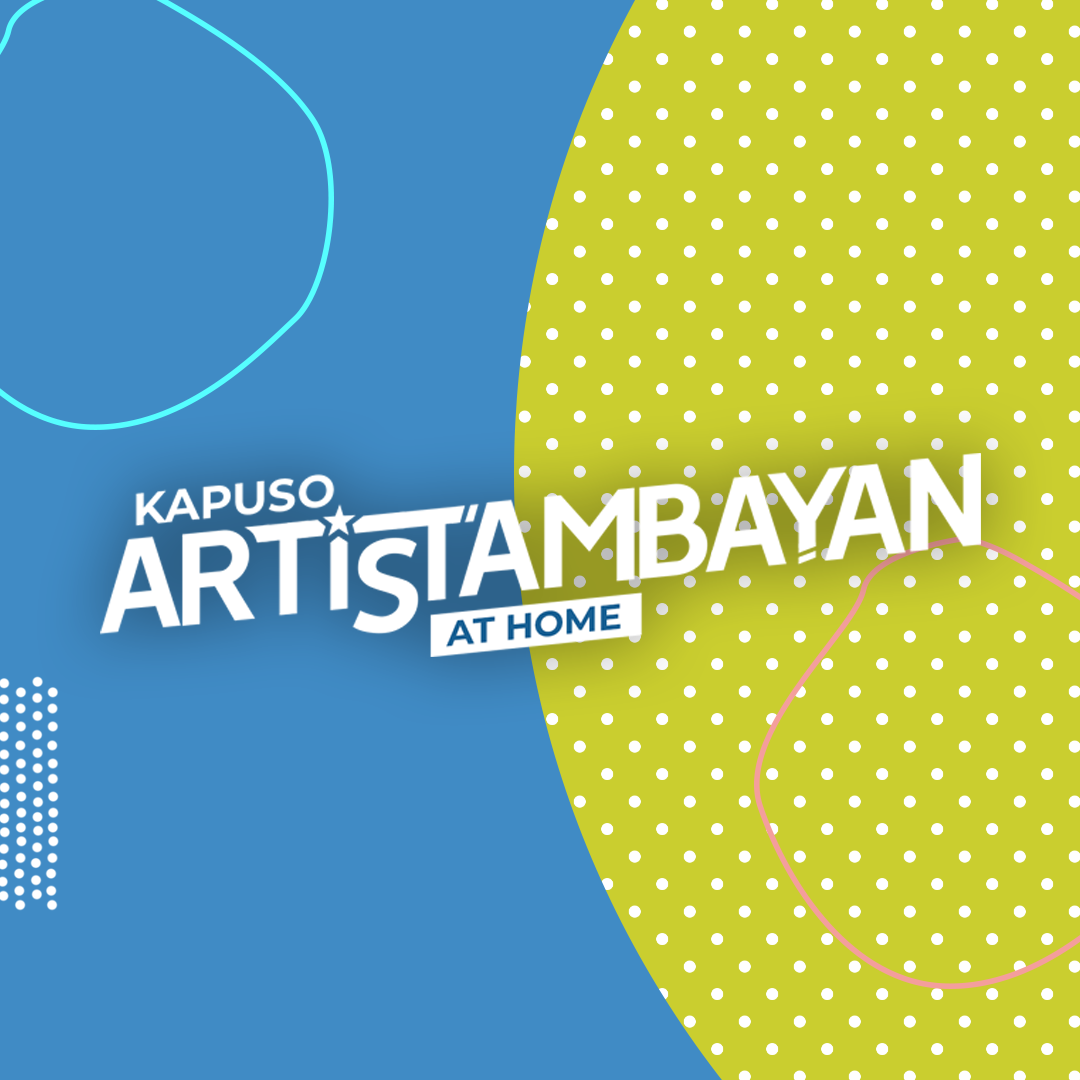 The Kapuso ArtisTambayan at Home wordmark used from 2021 to 2022