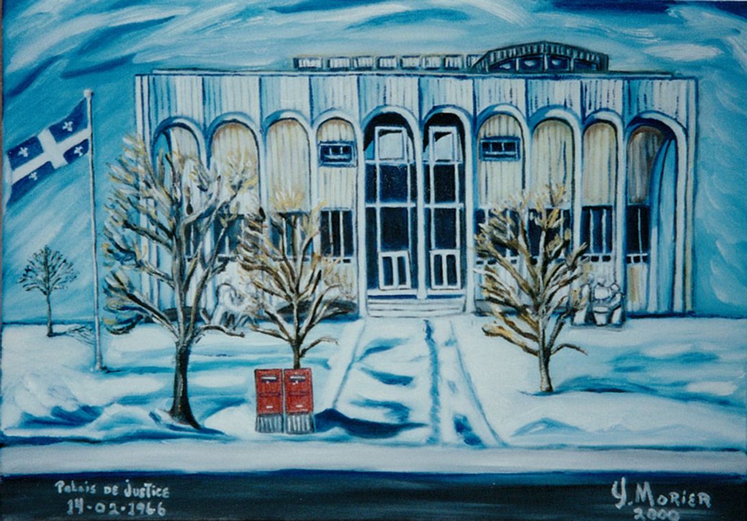 Palais de justice Saint-Hyacinthe (Winter)