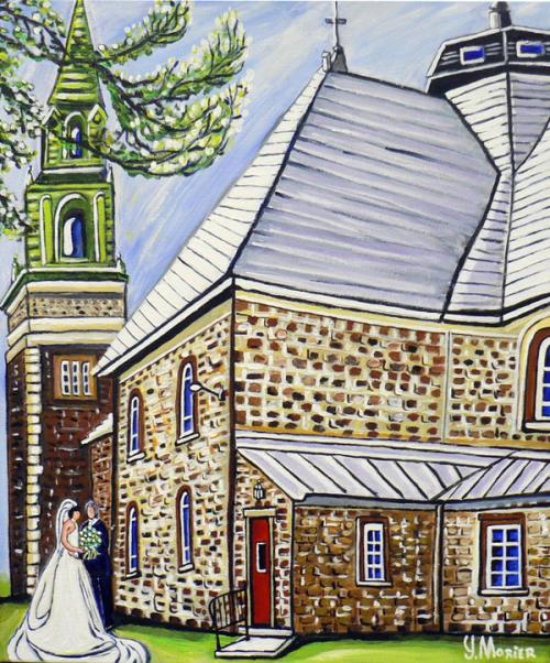 Wedding at the church of Saint-Denis-sur-Richelieu