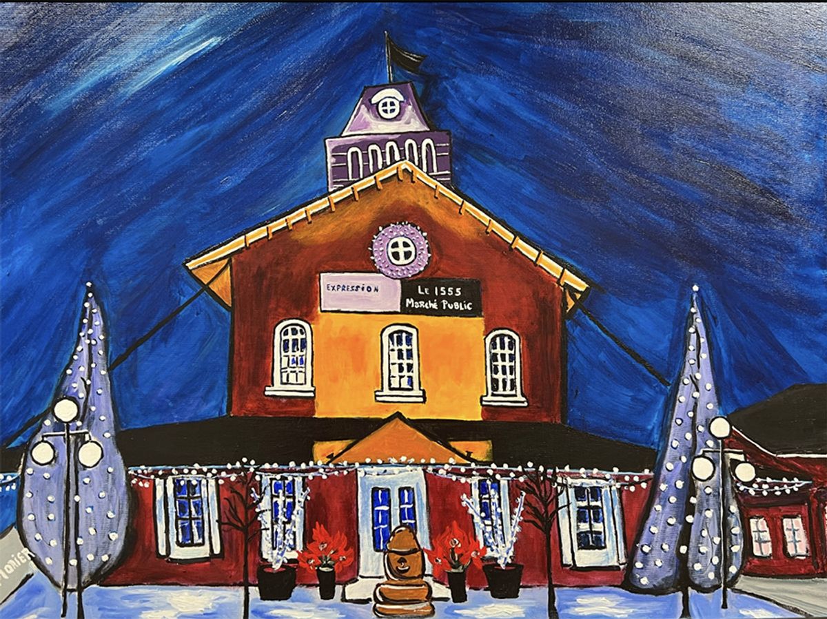 The Old Market with Its Holiday Hat