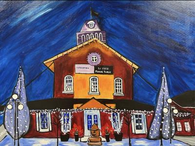The Old Market with Its Holiday Hat