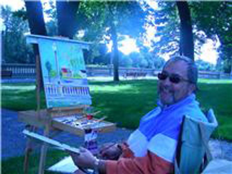 Journée plein air en juillet 2010 avec Doris Chassé...