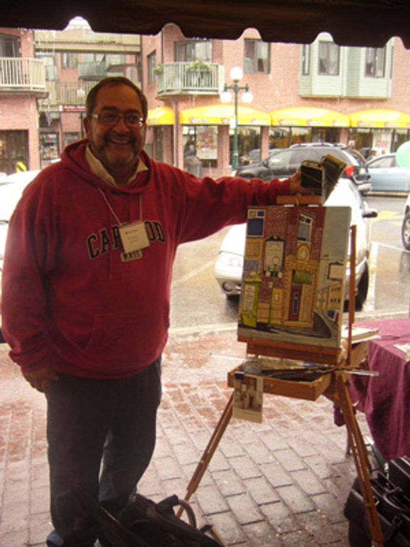 Voilà ma première participation au marché de l’art du vieux marché de Saint-Hyacinthe