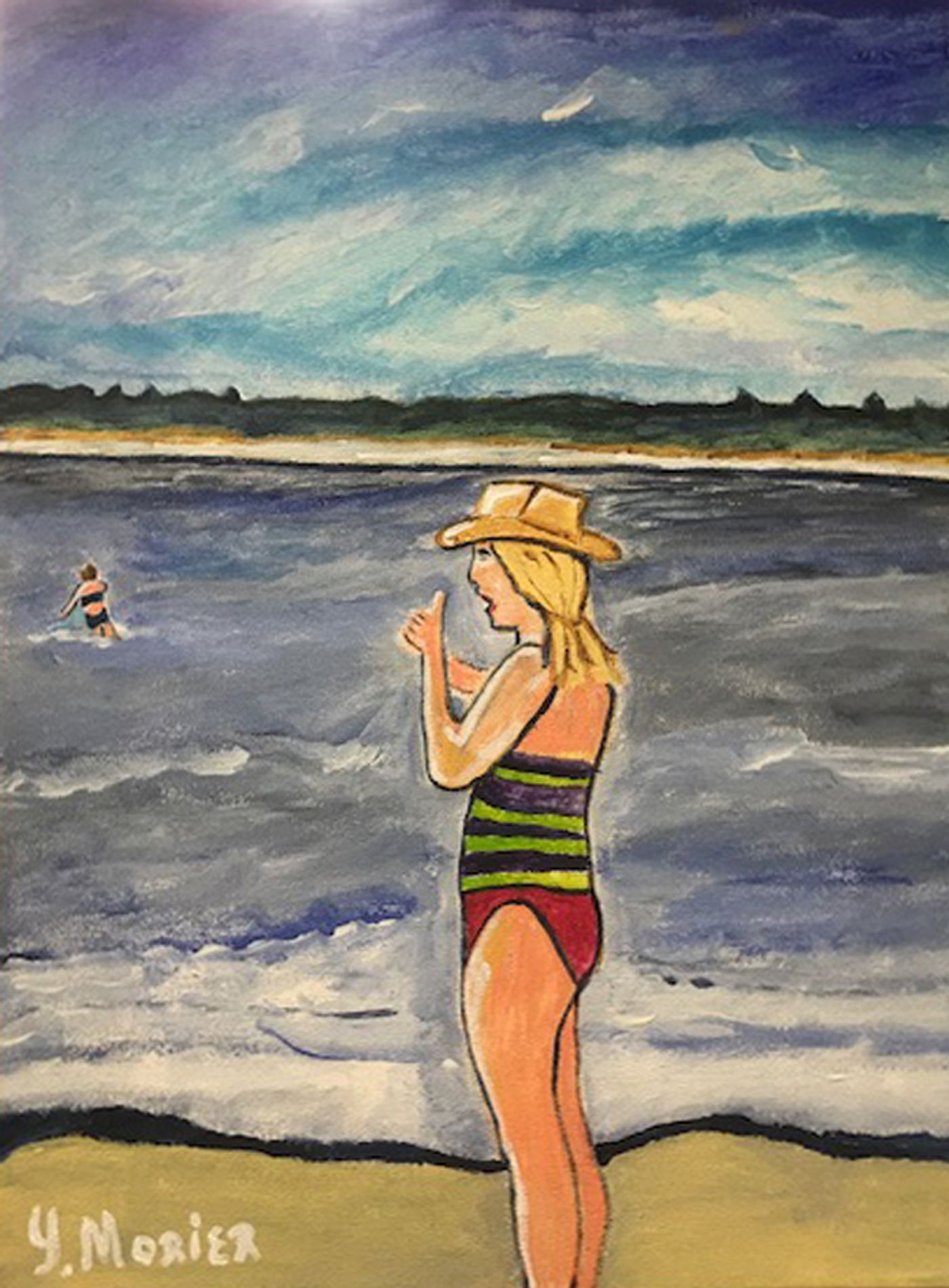 Swimming at Pine point U.S.A.
